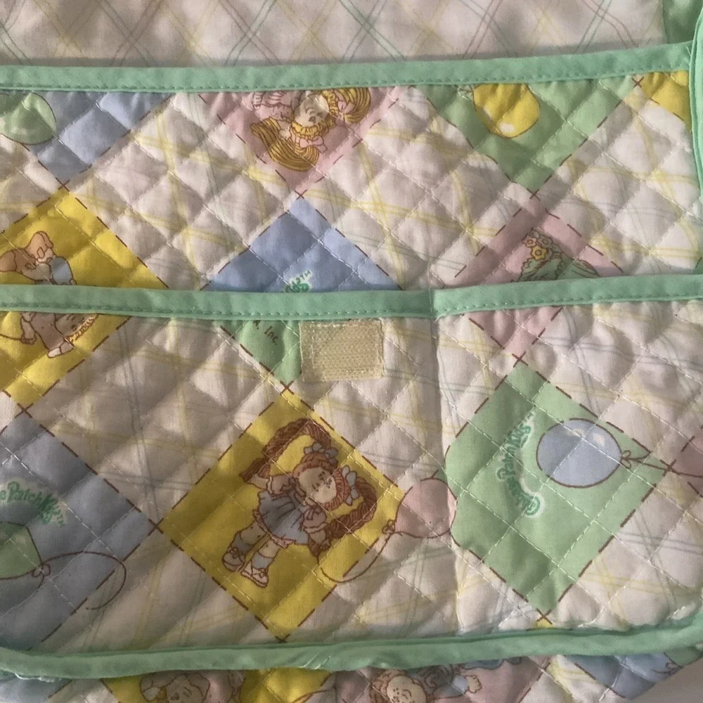 Cabbage Patch Kids Vintage 1983 Coleco Quilted Cloth Diaper Bag